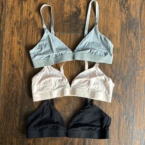 Old Navy Bralettes size Large 3 total NWOT (F)